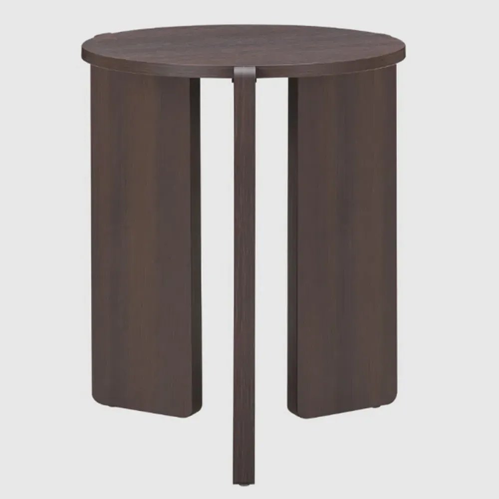 Halifax Round Side Table - Espresso, MDF image