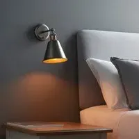 Halifax Satin Wall Light - White, Bright Nickel