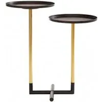 Hallo Iron Duplex Side Tables - Black, Gold