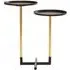 Hallo Iron Duplex Side Tables - Black, Gold