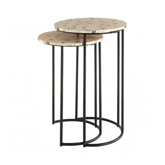 Hallo Mother Pearl Top Set Of 2 Side Tables