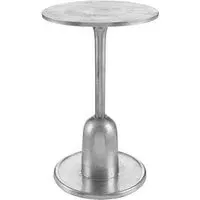 Hallo Round Side Table - Silver, Aluminium