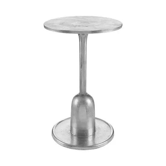 Hallo Round Side Table - Silver, Aluminium image