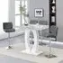 Halo Bar Table with 4 Candid Stools - Marble Effect, MDF