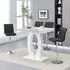 Halo Bar Table with 4 Ripple Stools - Marble Effect, MDF
