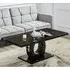 Halo Coffee Table with Storage - Black, Milano Marble Effect