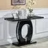 Halo Console Table - Black, Marble Effect