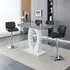 Halo Melange Bar Table with 4 Candid Stools - Black