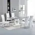 Halo Melange Dining Set with 6 Vesta Chairs - White, MDF