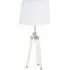 Haloca Tripod Table Lamp - White, Crystal
