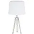 Haloca Tripod Table Lamp - White, Crystal