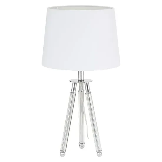 Haloca Tripod Table Lamp - White, Crystal image