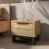 Hamburg Bedside Cabinet with 1 Drawer - Wotan Oak