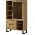 Hamburg Display Cabinet with 1 Door - Wotan Oak