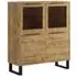 Hamburg Display Cabinet with 4 Doors - Wotan Oak