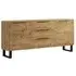 Hamburg Wooden Sideboard with 2 Doors 3 Drawers - Wotan Oak