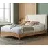 Hamel King Size Bed Frame - White, Oak