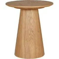 Hamel Round Lamp Table - Brown, Wood