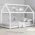 Hamel Single House Bed Frame - White, Wood