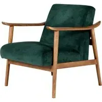 Hamilton Bedroom Chair - Green, Velvet