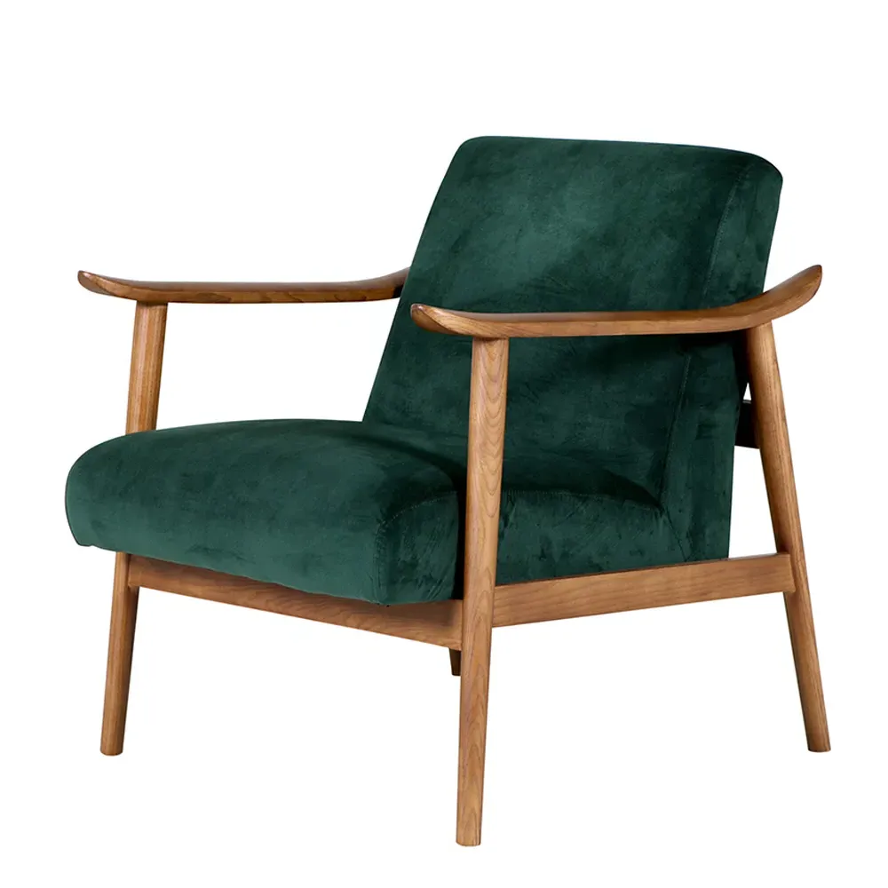 Hamilton Bedroom Chair - Green, Velvet image