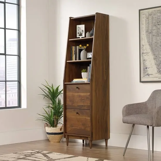 Hamlet Bookcase with 2 Drawers - Walnut