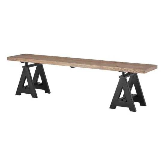 Hampro Dining Bench - Natural, Pine Wood image