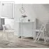 Hanaye Folding Console Dining Table Set - White