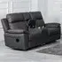 Hanford 2-Seater Electric Recliner Sofa - Grey, Fabric