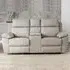 Hanford 2-Seater Electric Recliner Sofa - Silver, Fabric