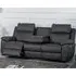 Hanford 3-Seater Electric Recliner Sofa - Grey, Fabric