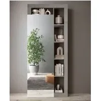 Hanmer 2-Door Coat Hanger Cabinet - White, High Gloss