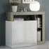 Hanmer 2-Door Sideboard - White, High Gloss