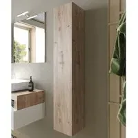 Hanmer Bathroom Wall Cabinet with 1 Door - Cadiz Oak, Wood