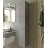 Hanmer Bathroom Wall Cabinet with 1 Door - Cement, Wood