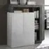 Hanmer Highboard with 2 Doors - White, High Gloss
