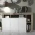 Hanmer Sideboard with 3 Doors - White, High Gloss
