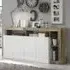 Hanmer Sideboard with 4 Doors - White, High Gloss