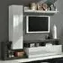 Hanmer Small Wall Entertainment Unit - White Gloss, Oxide