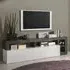 Hanmer TV Stand with Flap Door - White, Oxide
