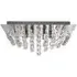 Hanna 6 Lamp Square Ceiling Light - Chrome, Crystal