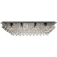 Hanna 8 Lamp Semi Flush Ceiling Light - Chrome