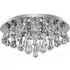 Hanna 8 Lamp Semi Flush Ceiling Light - Chrome, Crystal