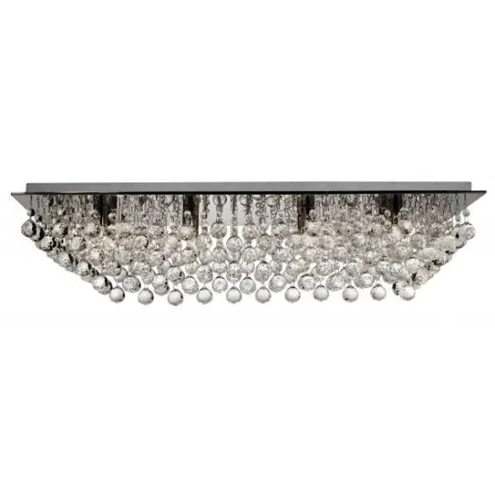 Hanna 8 Lamp Semi Flush Ceiling Light - Chrome image