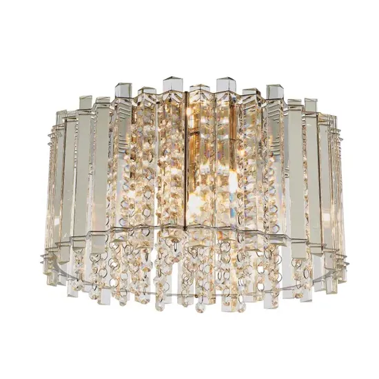 Hanna Ceiling Lamp - Chrome, Glass product