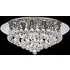 Hanna Chrome Flush Crystal Ball 6 Light Ceiling Light
