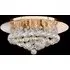 Hanna Semi Flush 4 Light Ceiling Light - Gold, Crystal
