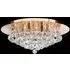 Hanna Semi Flush 6 Light Ceiling Light - Gold, Crystal