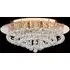 Hanna Semi Flush 8 Light Ceiling Light - Gold, Crystal