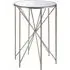 Hannah Round Side Table - Champagne, Glass